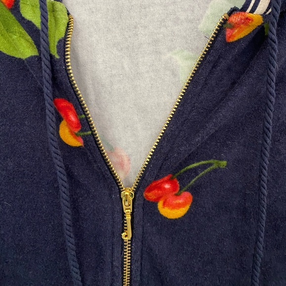 New Juicy Couture short sleeve hoodie 🍒Hard to find vintage style! Size Large - Picture 4 of 5